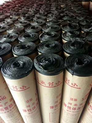 三盛防水材料3mm厚聚酯胎SBS卷材粘接力強立壁5米不掉。國標(biāo)原生料耐老化使用壽命長全國最早防水企業(yè)圖片_高清圖_細(xì)節(jié)圖